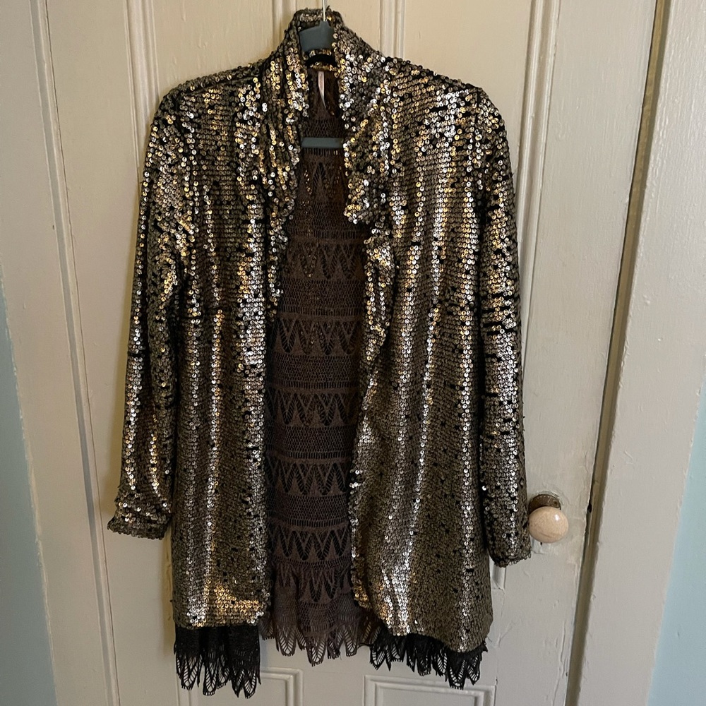 Sequin Free People Blazer